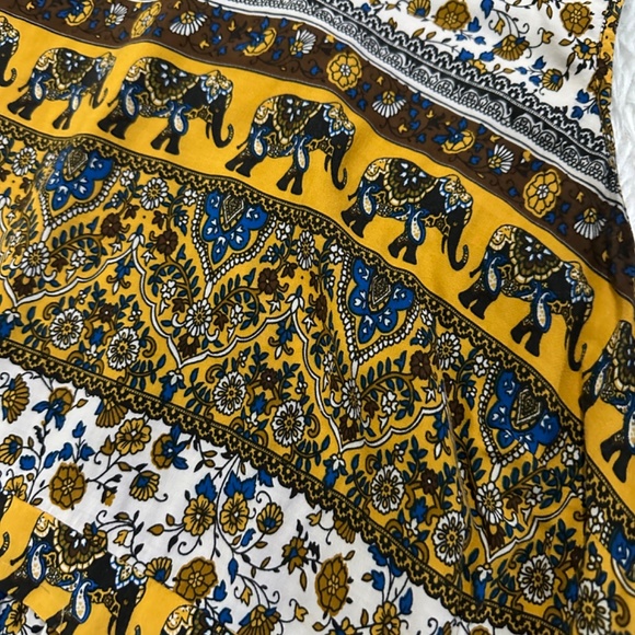 Forever21 women’s boho elephant paisley sleeveless summer dress size 1X - Picture 4 of 6